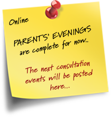 Post-it note: Year 5 parents' evening