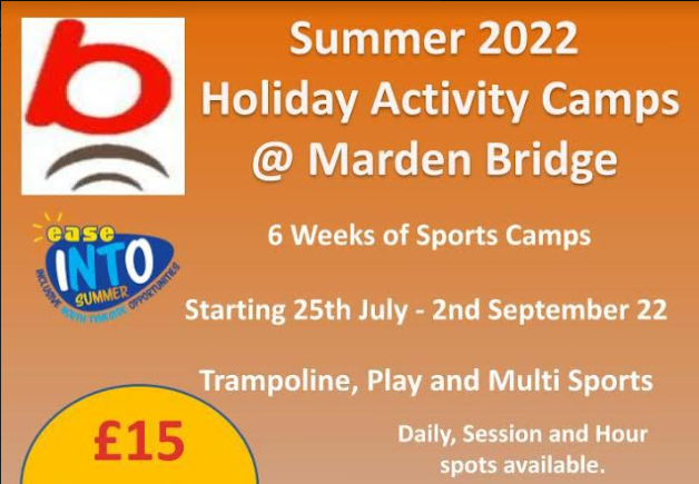 Summer Activity camps flier